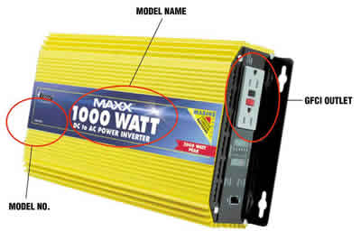 Picture of Recalled Power Inverter