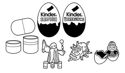 Kinder Chocolate
Eggs Containing Toys