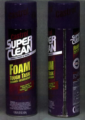 Picture of Recalled Super Clean Aerosol Foam
