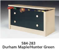 584-283 Durham Maple/Hunter Green recalled toy box