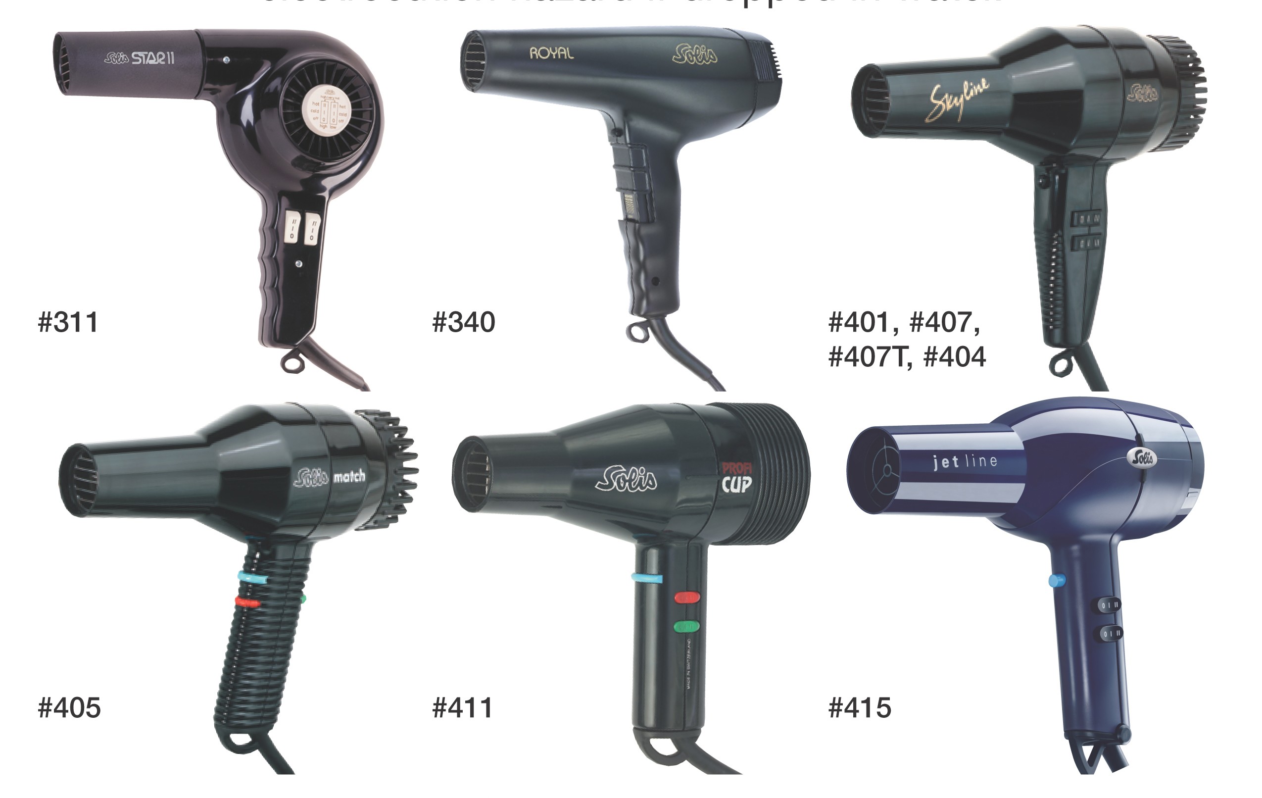 Picture of Recalled Hair Dryers