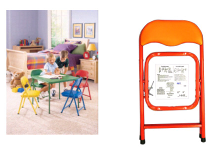 Picture of Recalled Five-Piece Folding Furniture Set