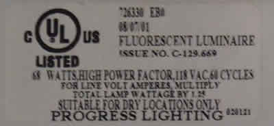 Picture of UL Label