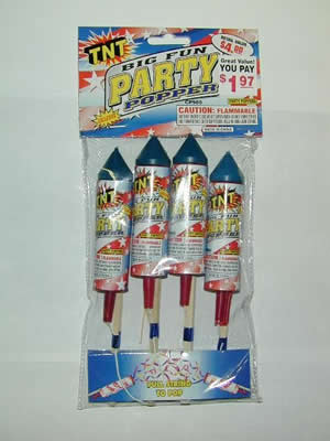 Picture of Recalled Party Poppers