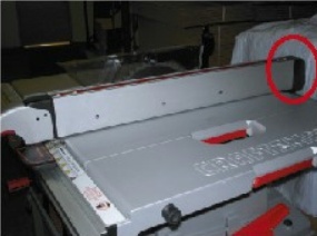 Picture of Recalled Table Saw Rip Fence Assembly