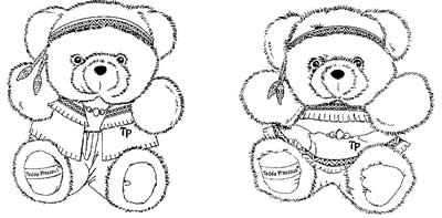 Indian girl and boy stuffed bears