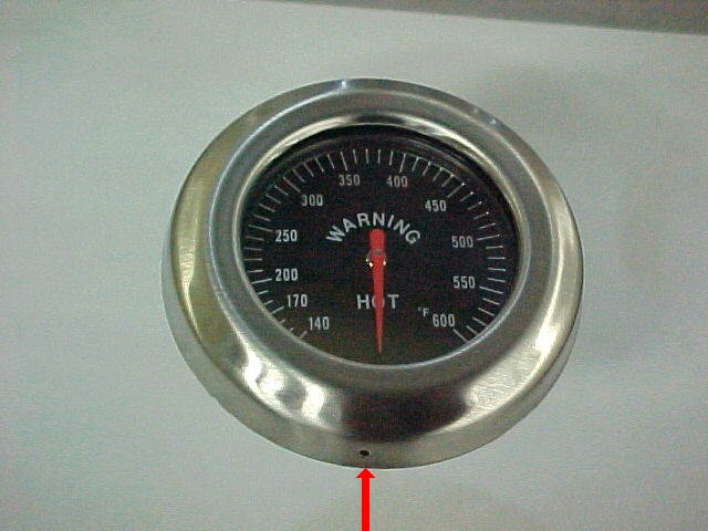 Picture of New temperature gauge with a vent hole