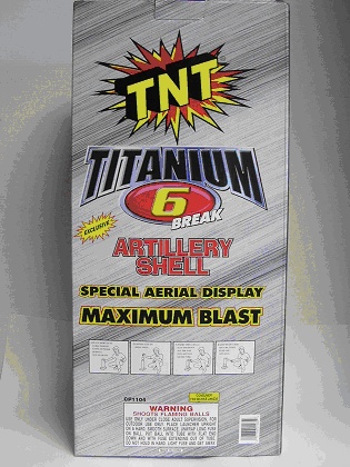 Back of Package of Recalled Fireworks