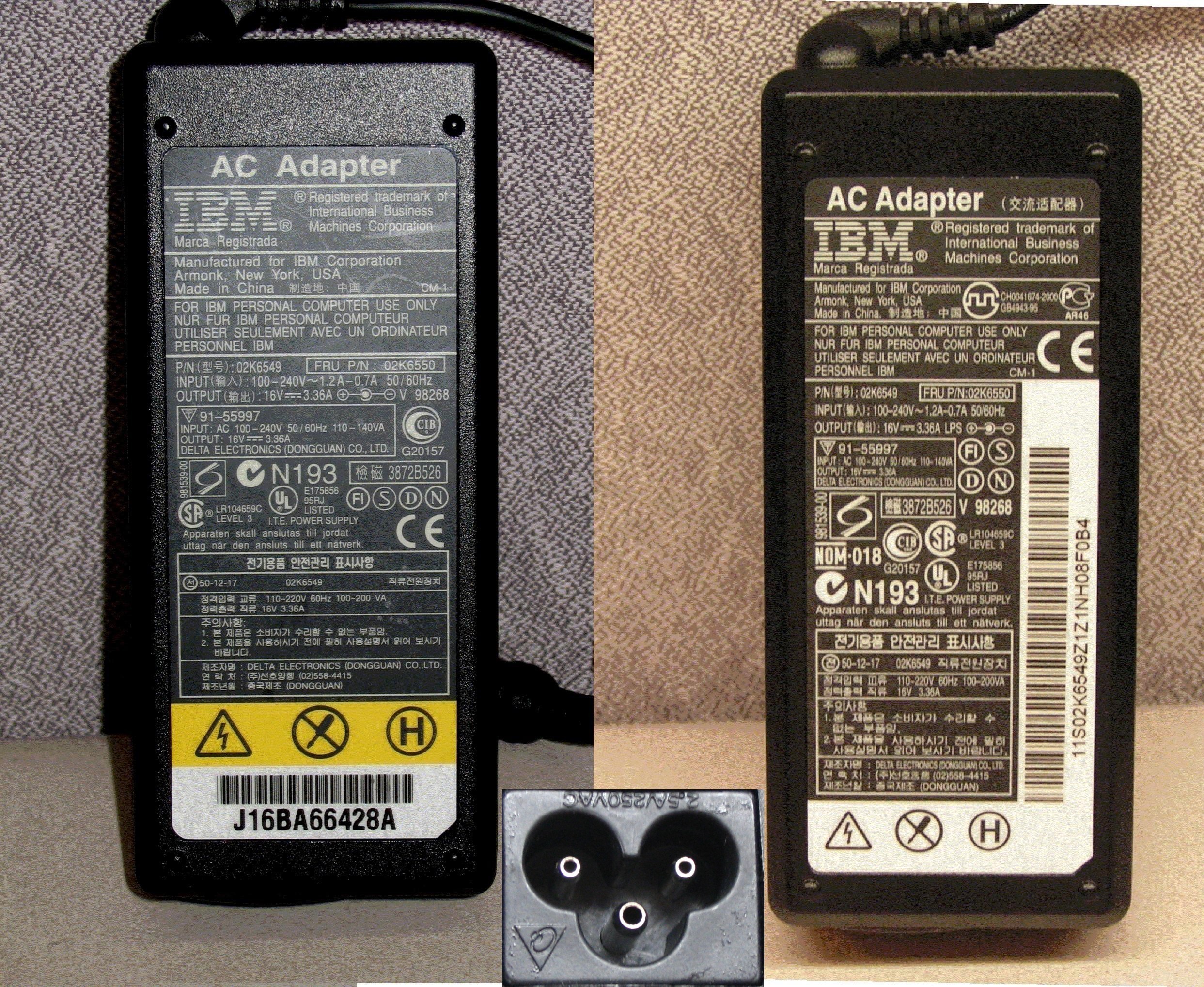 Picture of Recalled AC Power Adapters with hollow pins  