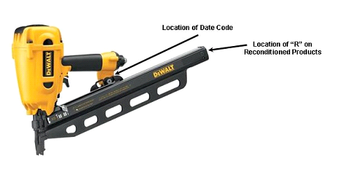 Picture of Recalled Framing Nailer